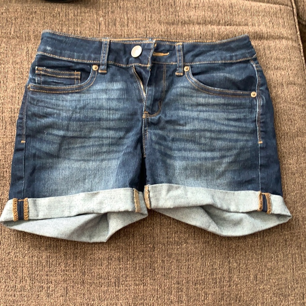 Darkwash Denim Shorts